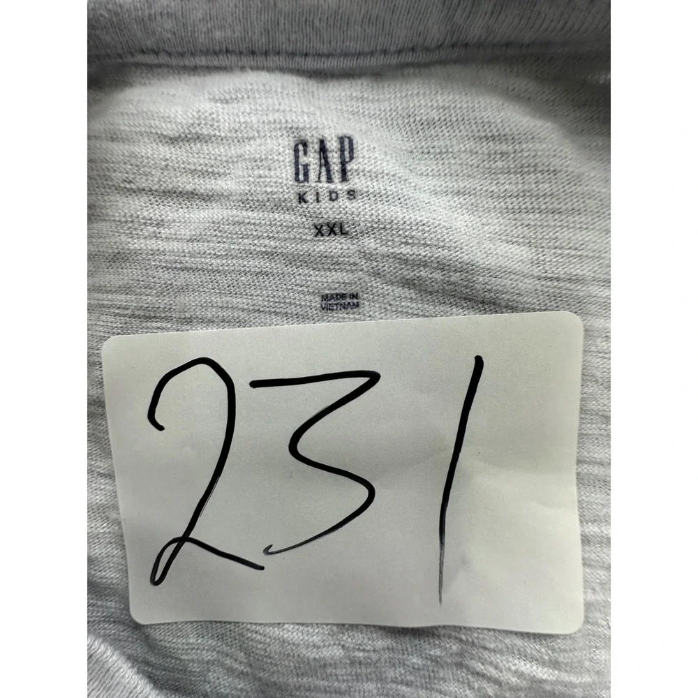 Gap Graphic T-Shirt Kids XXL Gray Cali Surf Palm Tree Sunset Tee